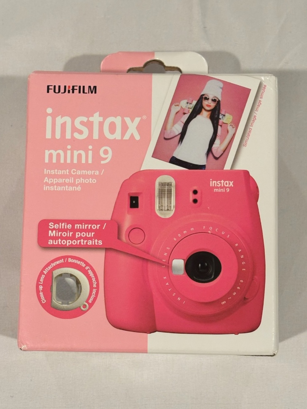 Fujifilm Instax Mini 9 Instant Film Camera Flamingo Pink Brand New Opened Works